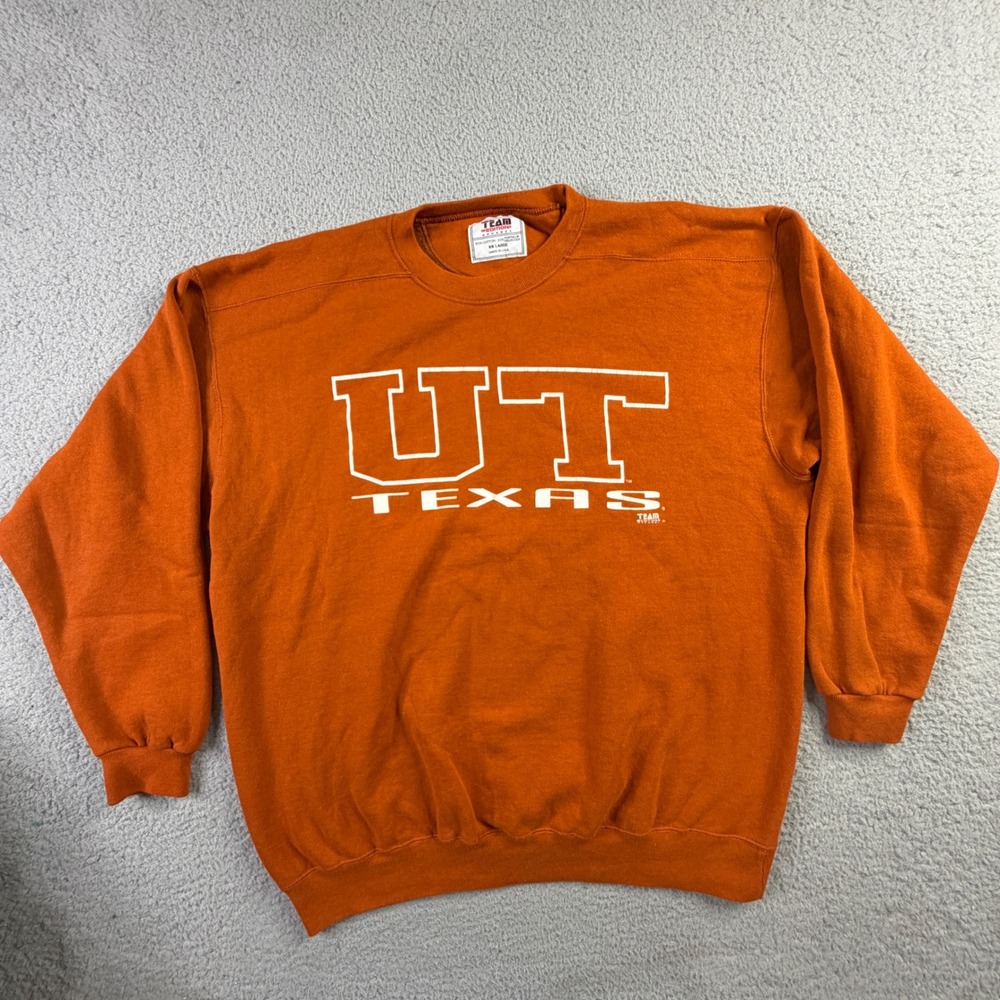 VTG University of Texas Longhorns Team Edition Sweatshirt Mens XXL Made In USA
